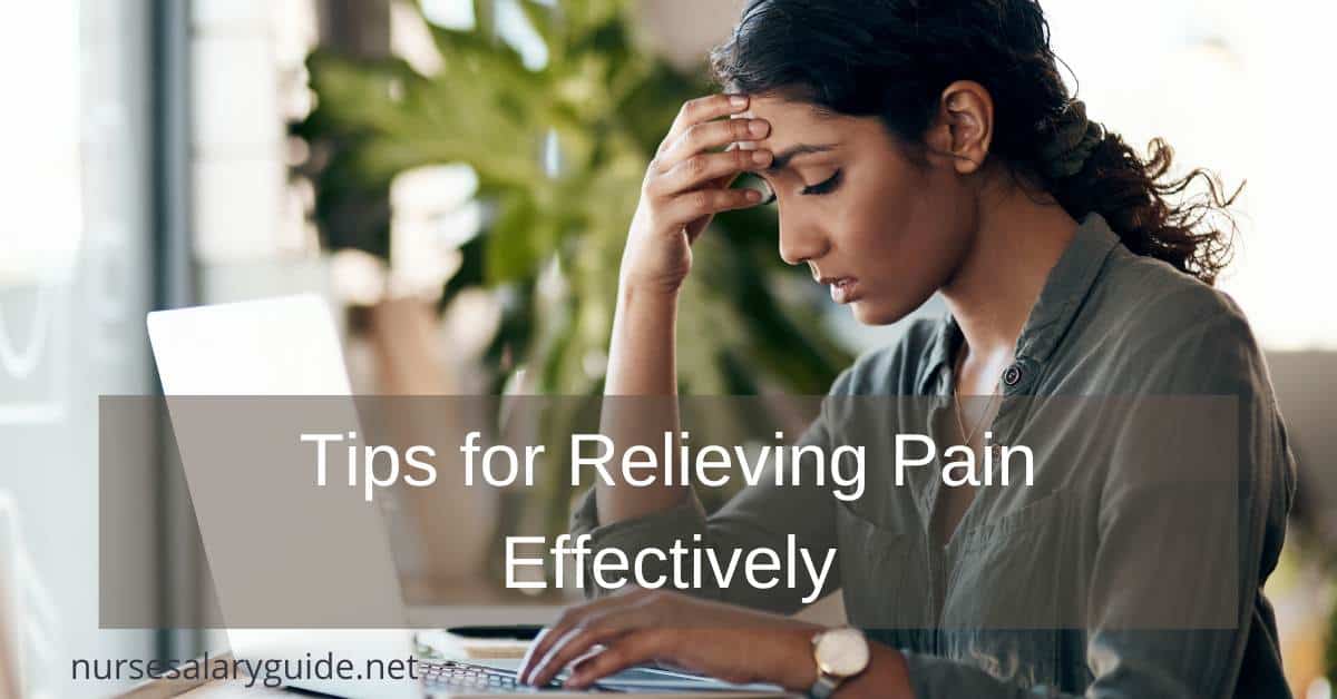 relieving pain